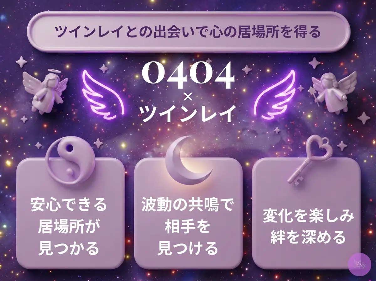 リリーのエンジェルナンバー 0404 x ツインレイ