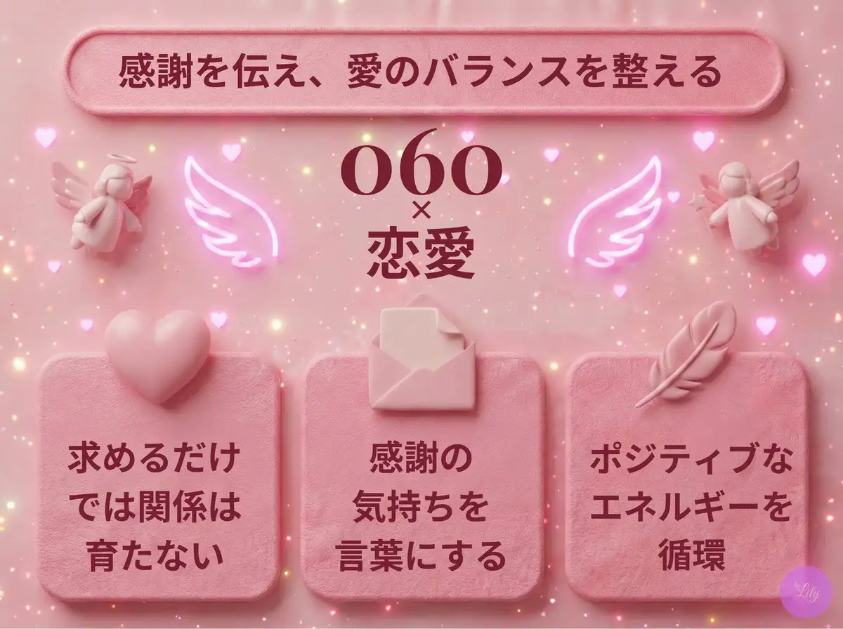 リリーのエンジェルナンバー 060 x 恋愛