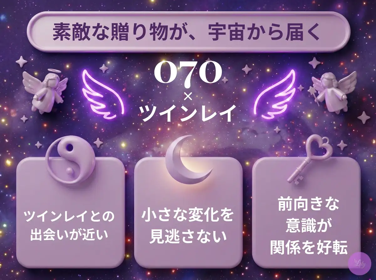 リリーのエンジェルナンバー 070 x ツインレイ