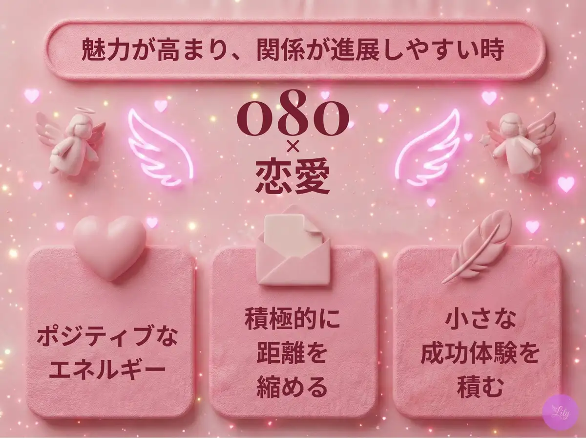リリーのエンジェルナンバー 080 x 恋愛