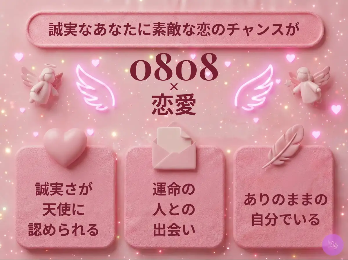 リリーのエンジェルナンバー 0808 x 恋愛