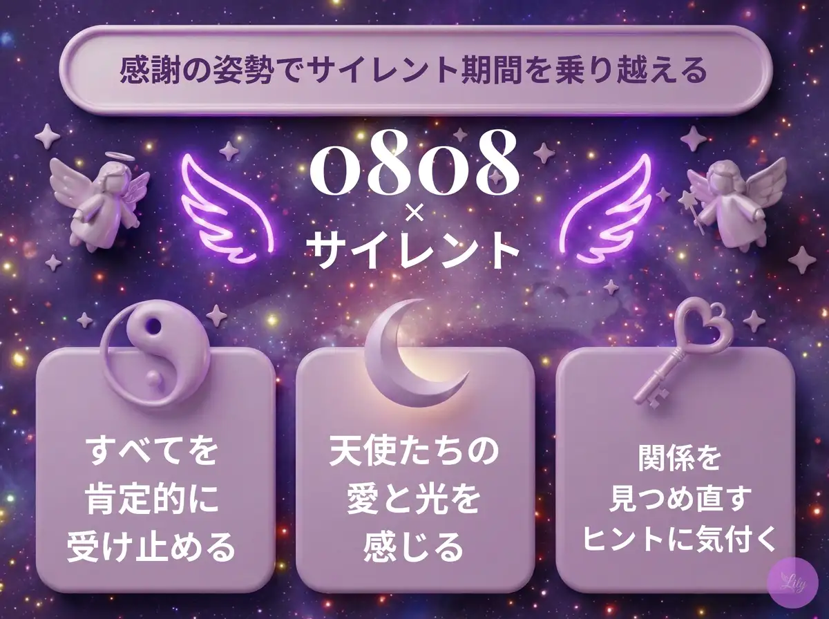 リリーのエンジェルナンバー 0808 x サイレント