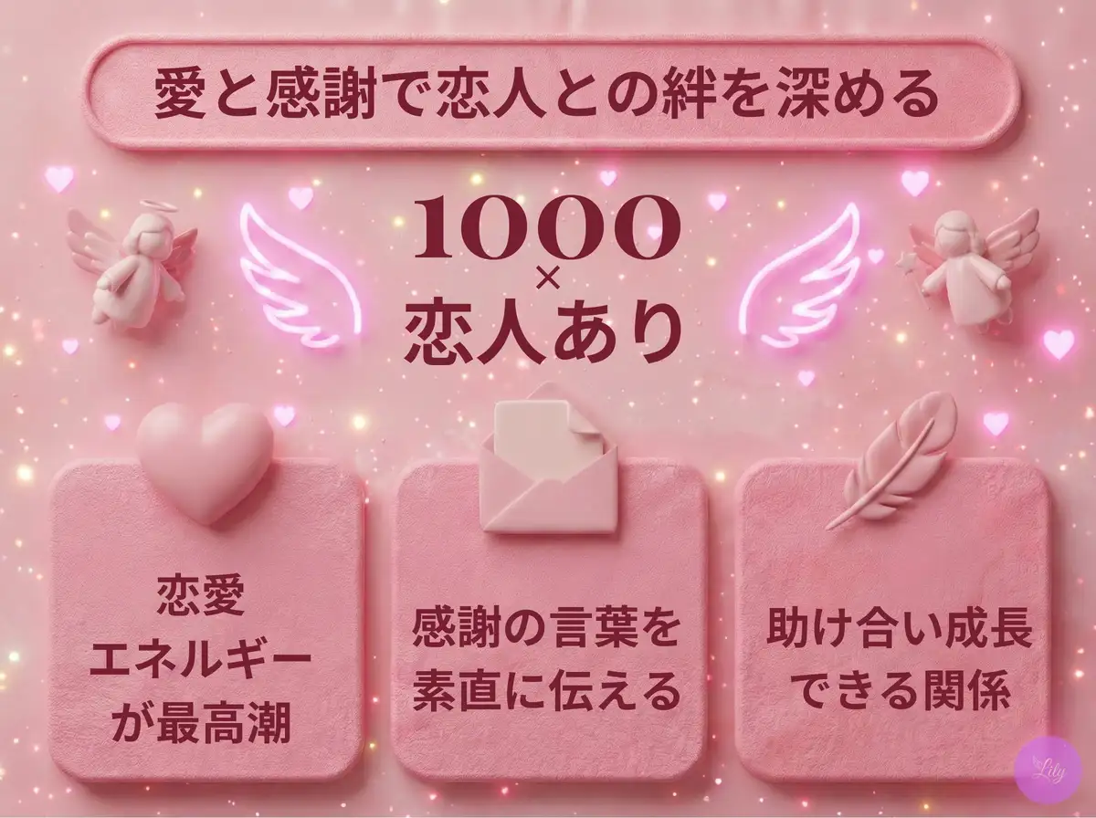 リリーのエンジェルナンバー 1000 x 恋人あり