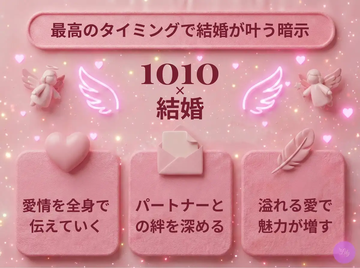 リリーのエンジェルナンバー 1010 x 結婚