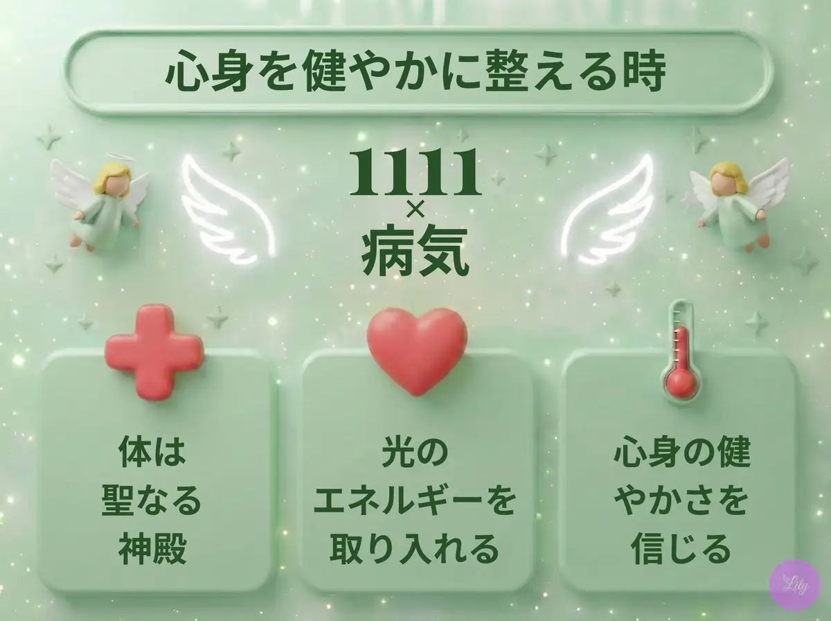 リリーのエンジェルナンバー 1111 x 病気