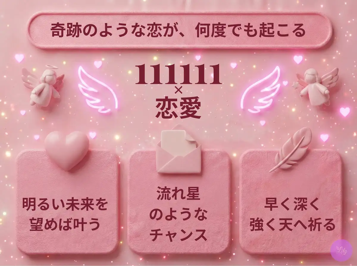 リリーのエンジェルナンバー 111111 x 恋愛