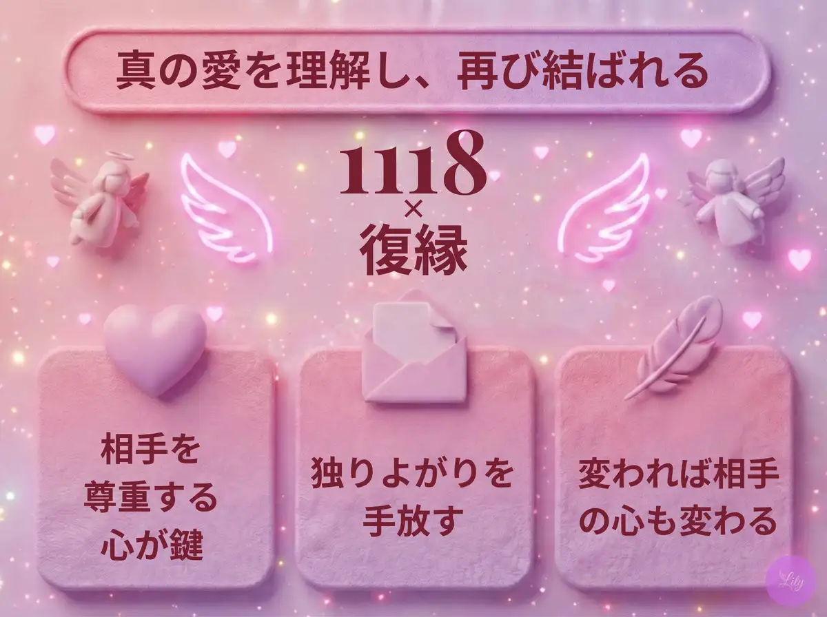 リリーのエンジェルナンバー 1118 x 復縁