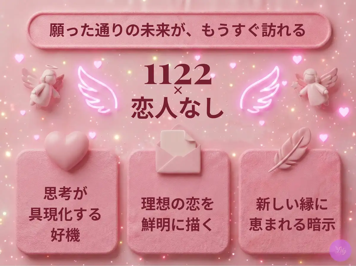 リリーのエンジェルナンバー 1122 x 恋人なし