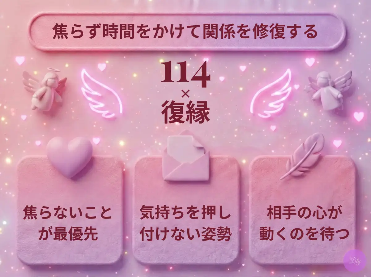リリーのエンジェルナンバー 114 x 復縁