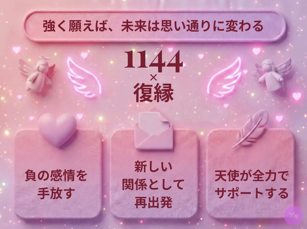 リリーのエンジェルナンバー 1144 x 復縁