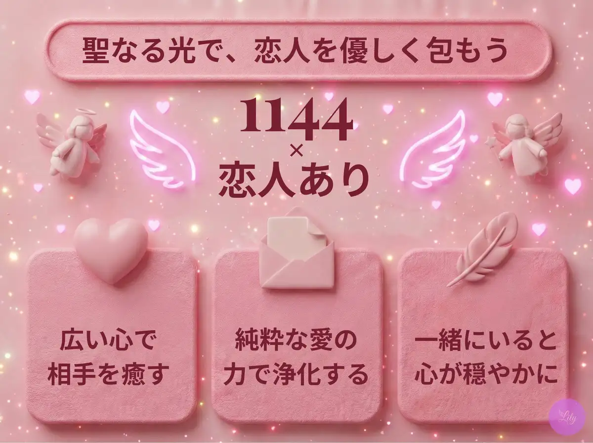 リリーのエンジェルナンバー 1144 x 恋人あり