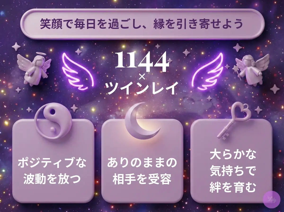 リリーのエンジェルナンバー 1144 x ツインレイ