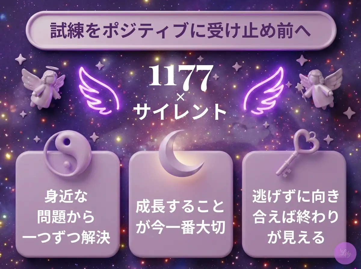 リリーのエンジェルナンバー 1177 x サイレント