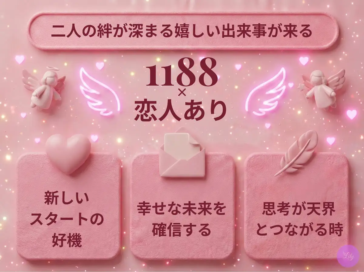 リリーのエンジェルナンバー 1188 x 恋人あり
