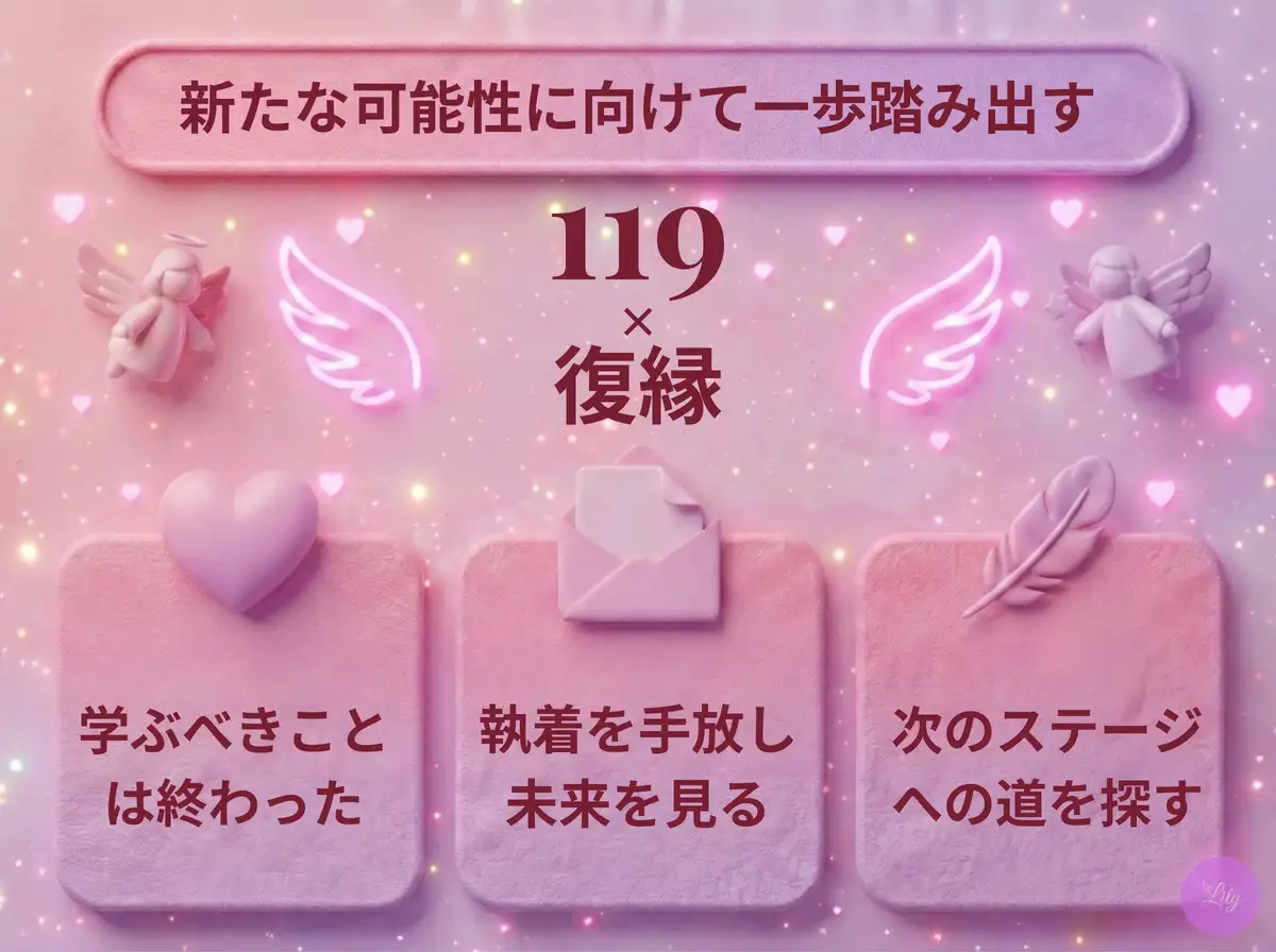 リリーのエンジェルナンバー 119 x 復縁