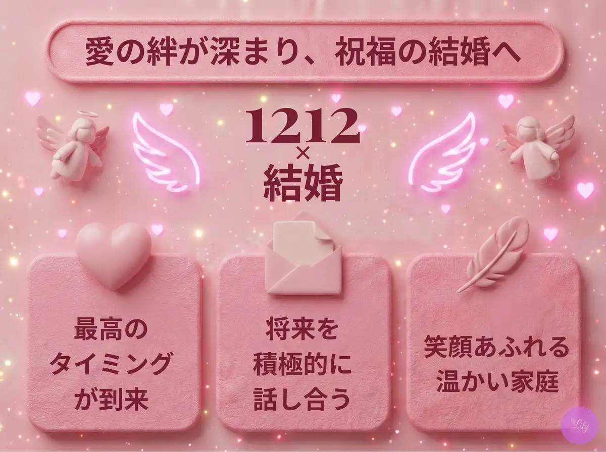 リリーのエンジェルナンバー 1212 x 結婚