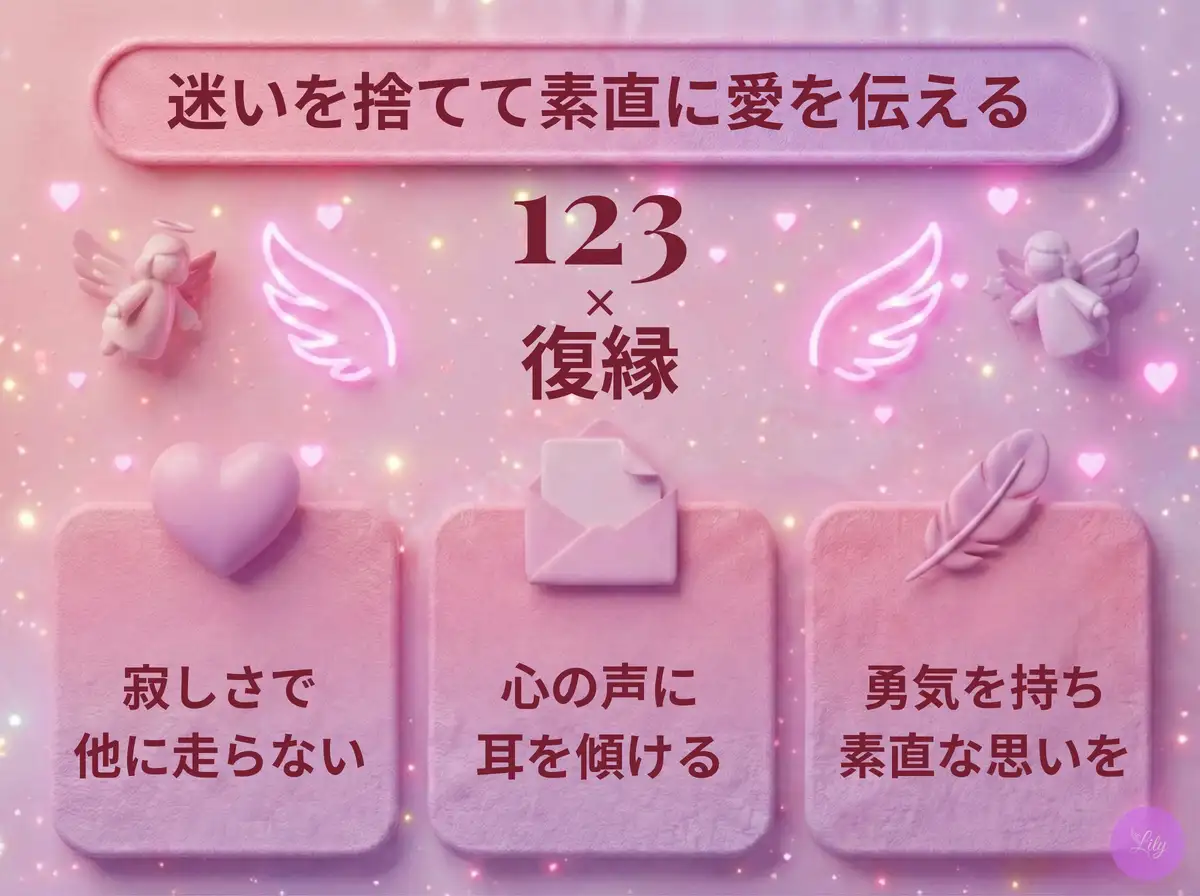 リリーのエンジェルナンバー 123 x 復縁