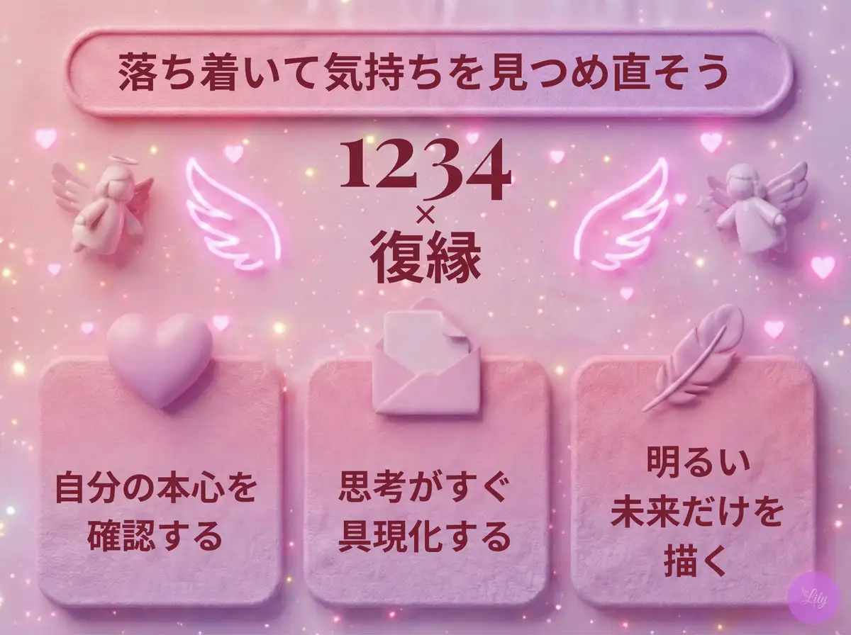 リリーのエンジェルナンバー 1234 x 復縁