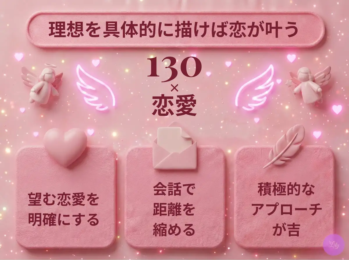 リリーのエンジェルナンバー 130 x 恋愛