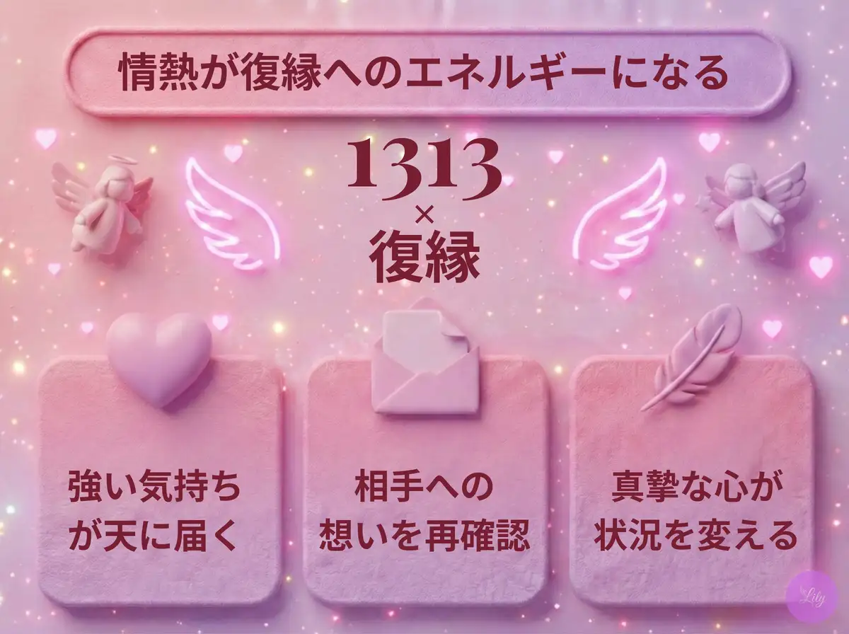 リリーのエンジェルナンバー 1313 x 復縁