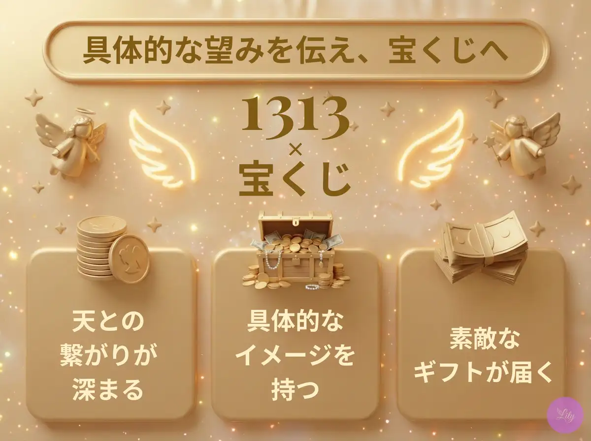 リリーのエンジェルナンバー 1313 x 宝くじ