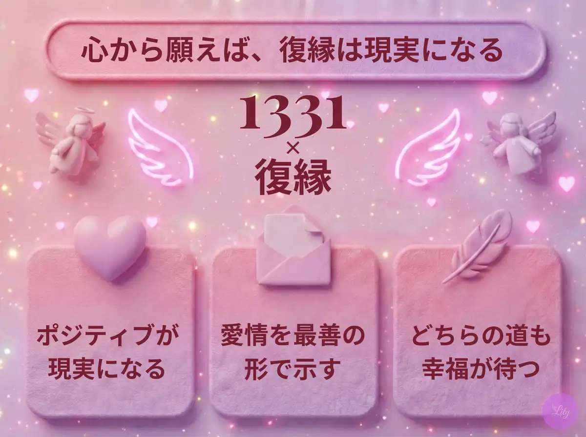 リリーのエンジェルナンバー 1331 x 復縁