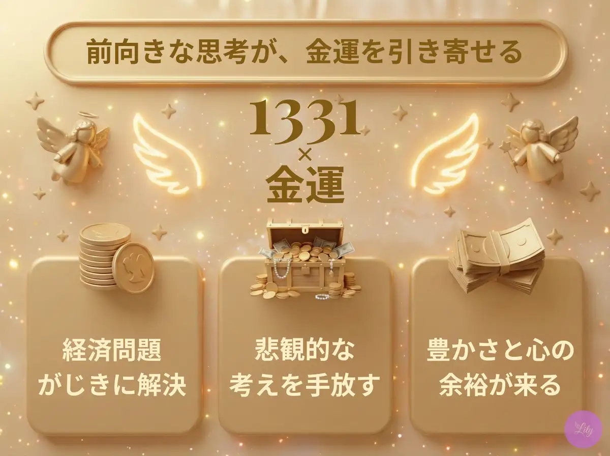 リリーのエンジェルナンバー 1331 x 金運