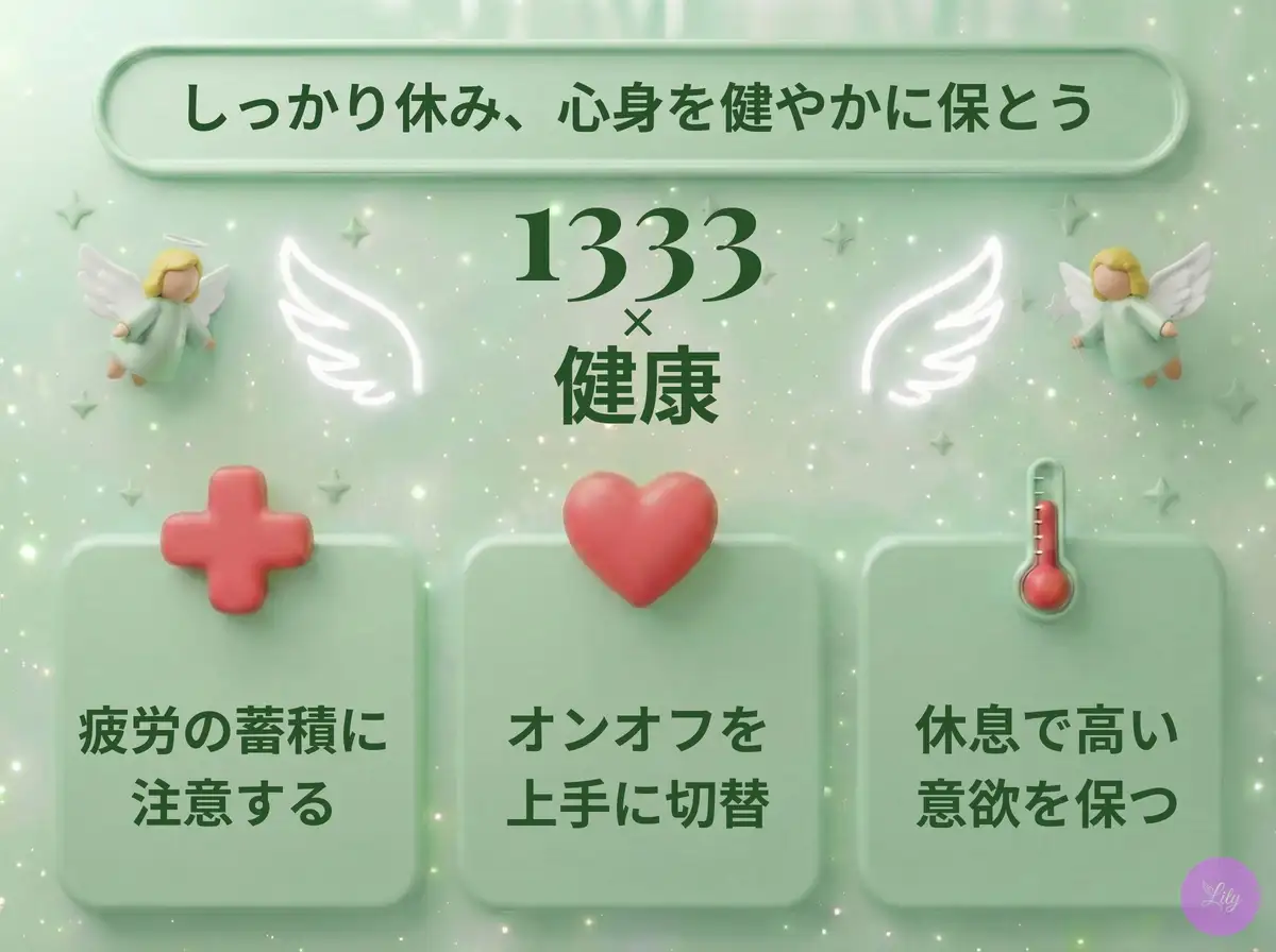 リリーのエンジェルナンバー 1333 x 健康