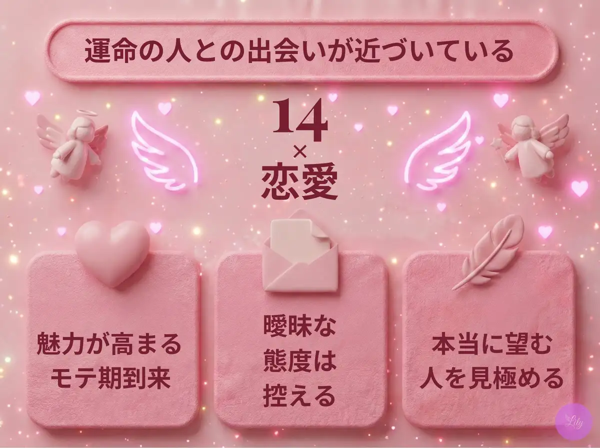 リリーのエンジェルナンバー 14 x 恋愛