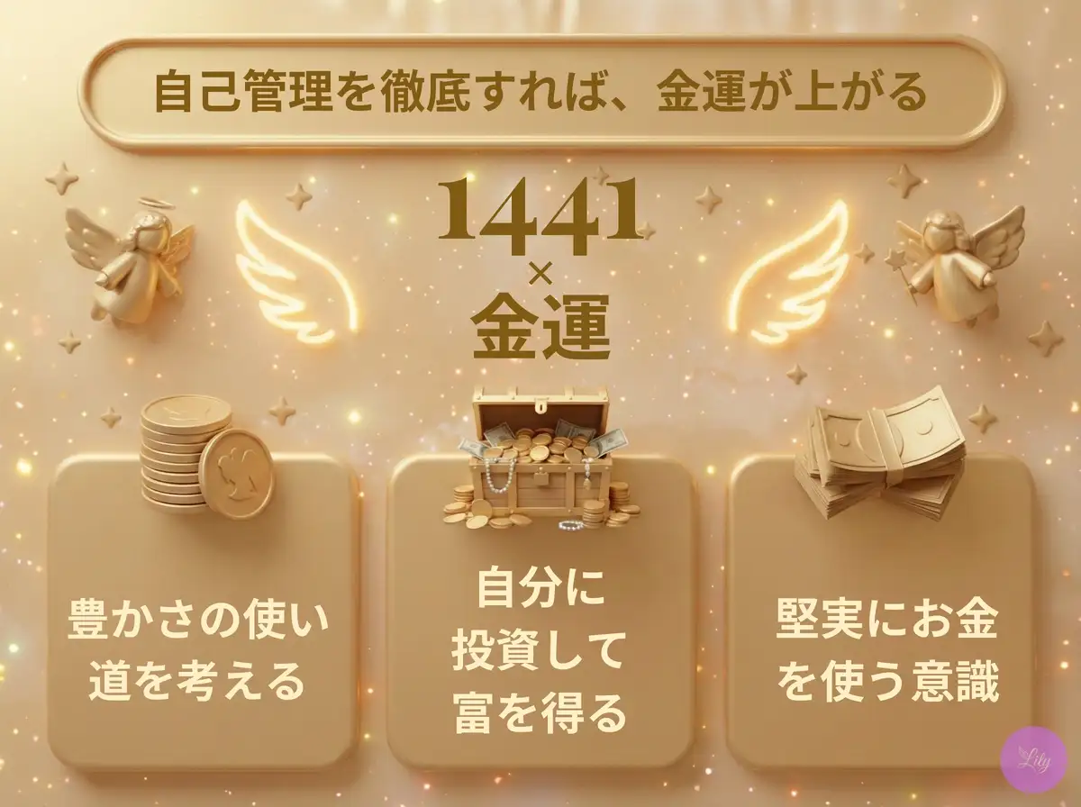 リリーのエンジェルナンバー 1441 x 金運