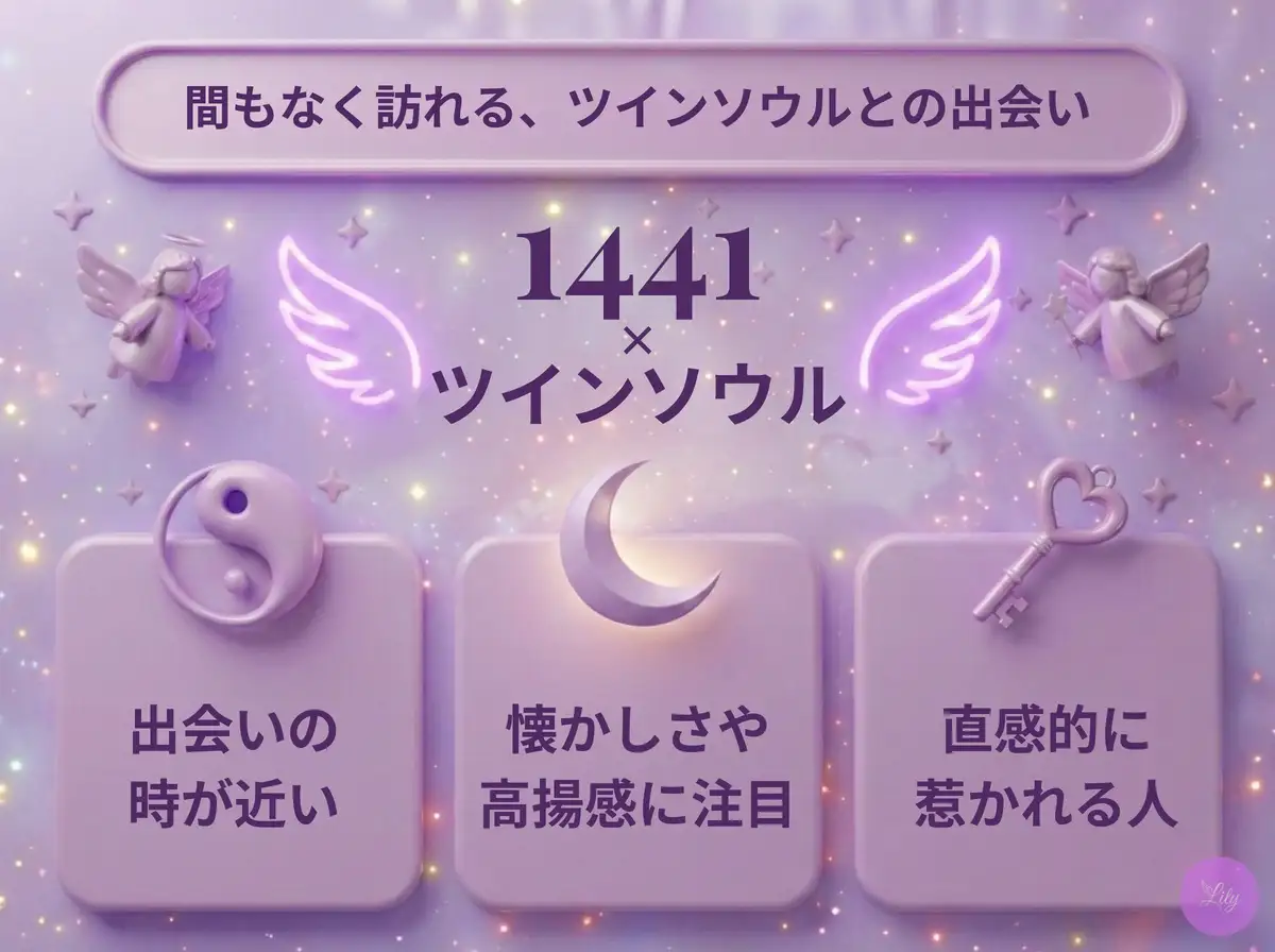 リリーのエンジェルナンバー 1441 x ツインソウル
