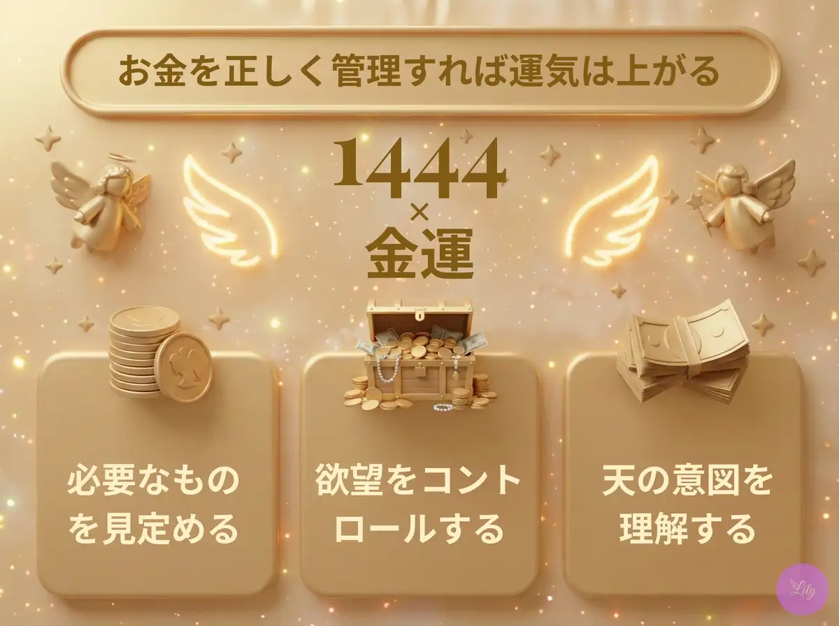 リリーのエンジェルナンバー 1444 x 金運
