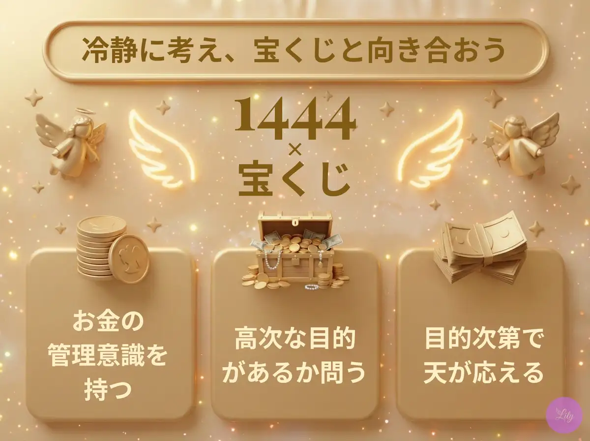 リリーのエンジェルナンバー 1444 x 宝くじ