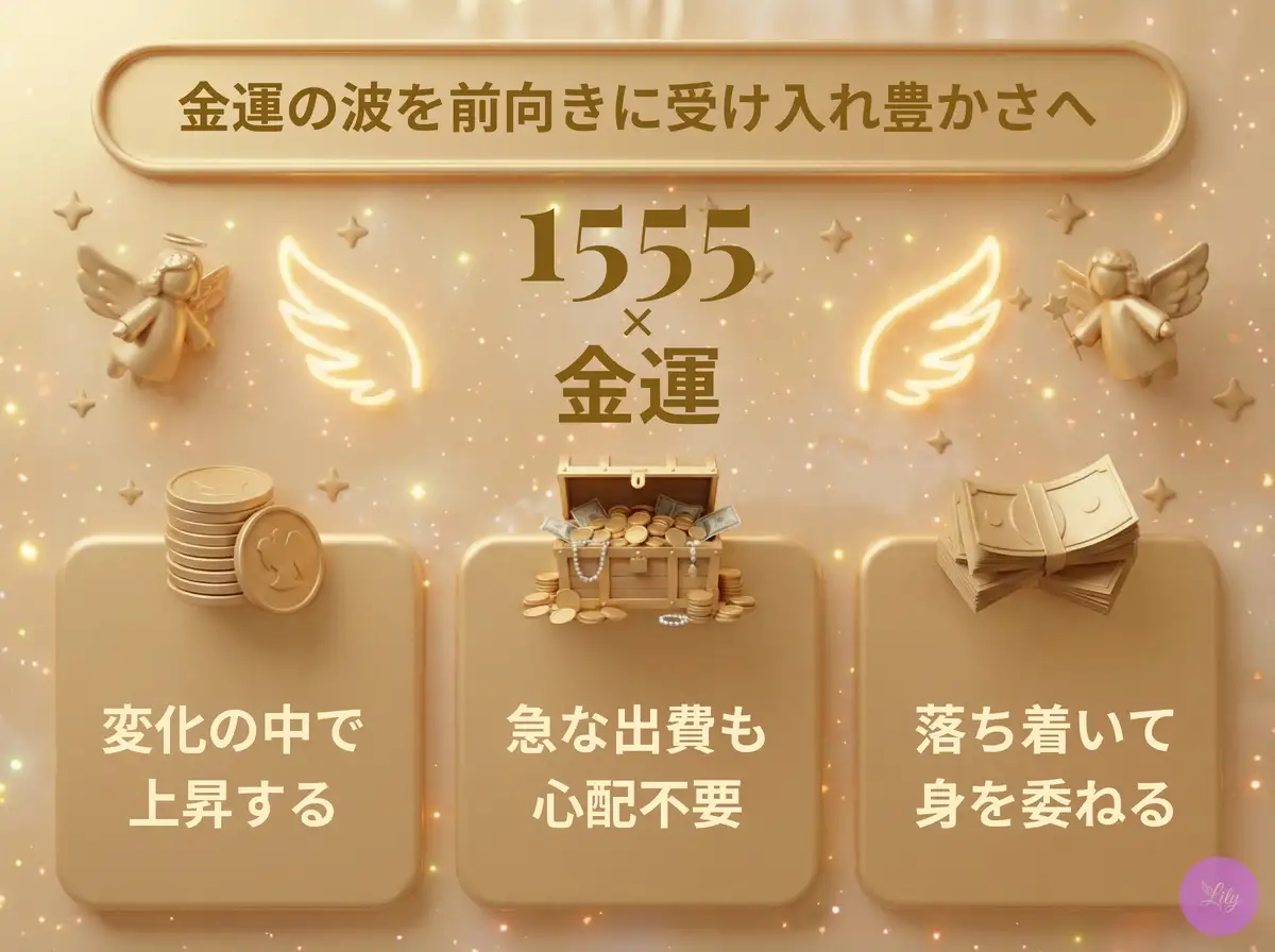 リリーのエンジェルナンバー 1555 x 金運