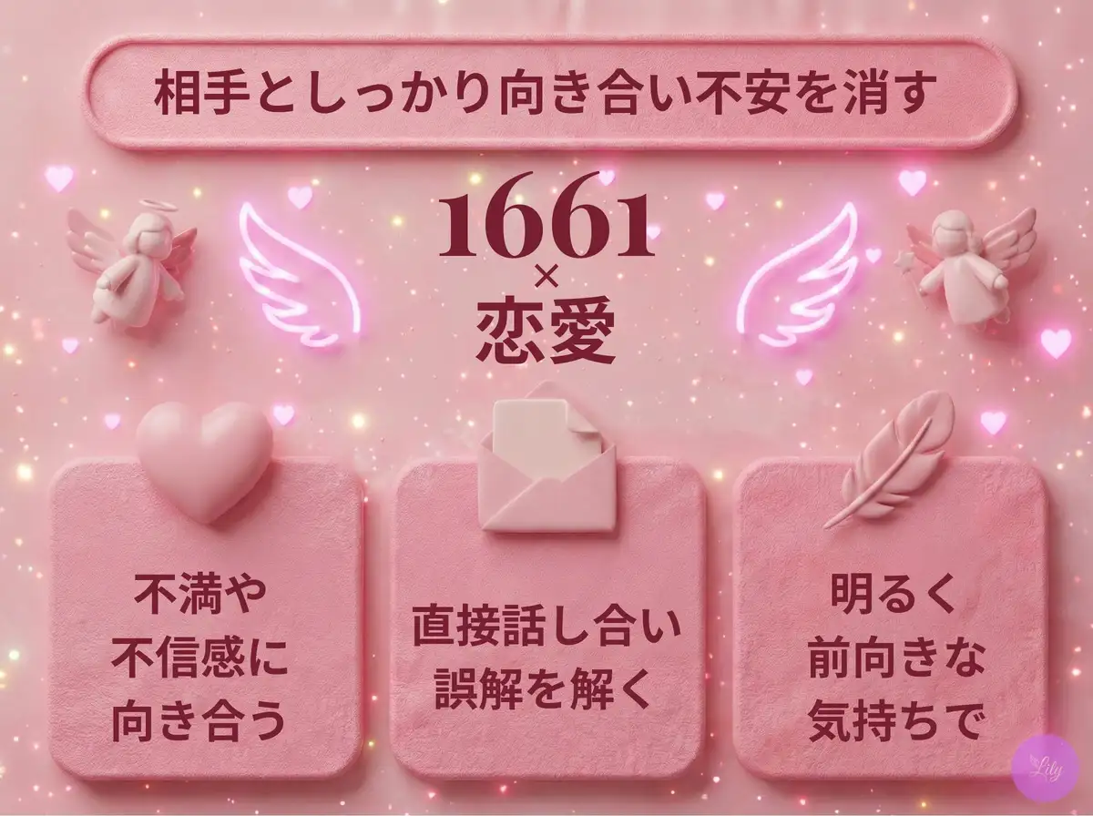 リリーのエンジェルナンバー 1661 x 恋愛