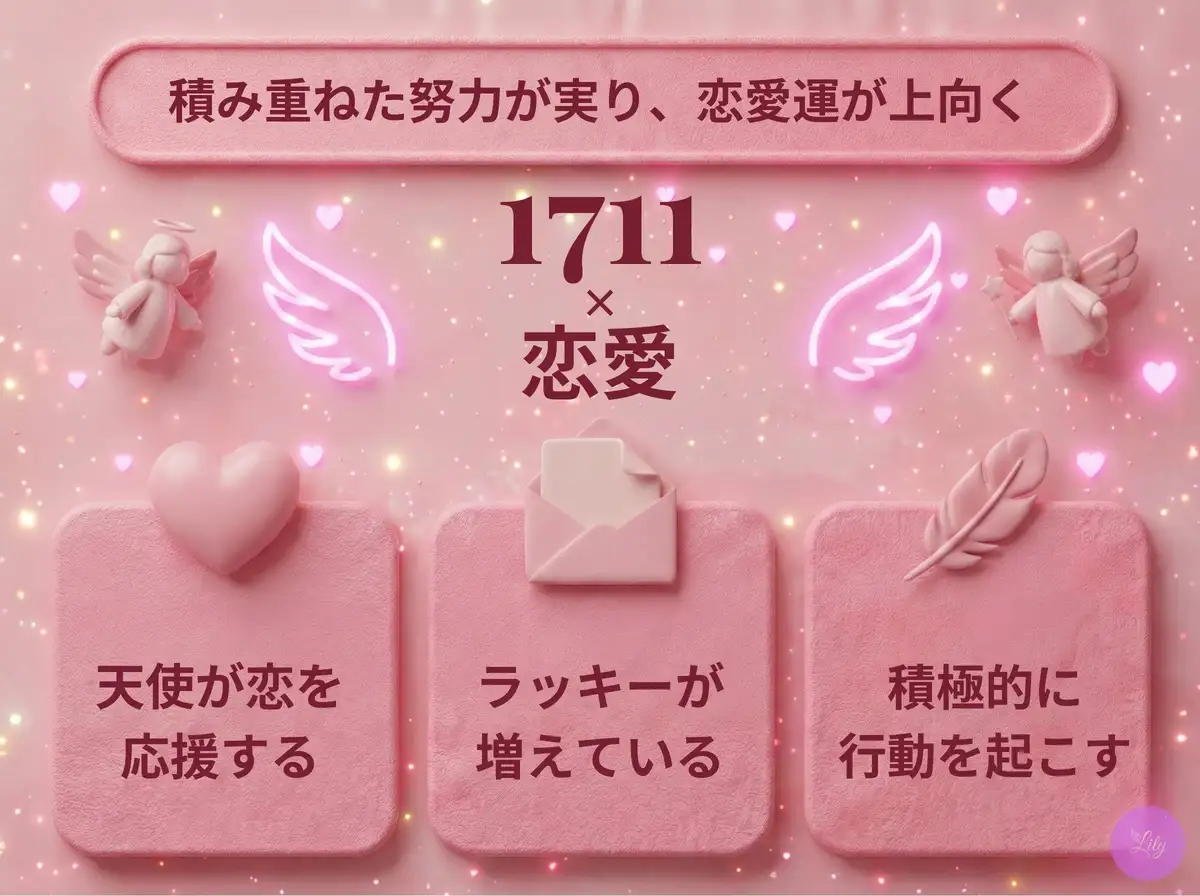 リリーのエンジェルナンバー 1711 x 恋愛