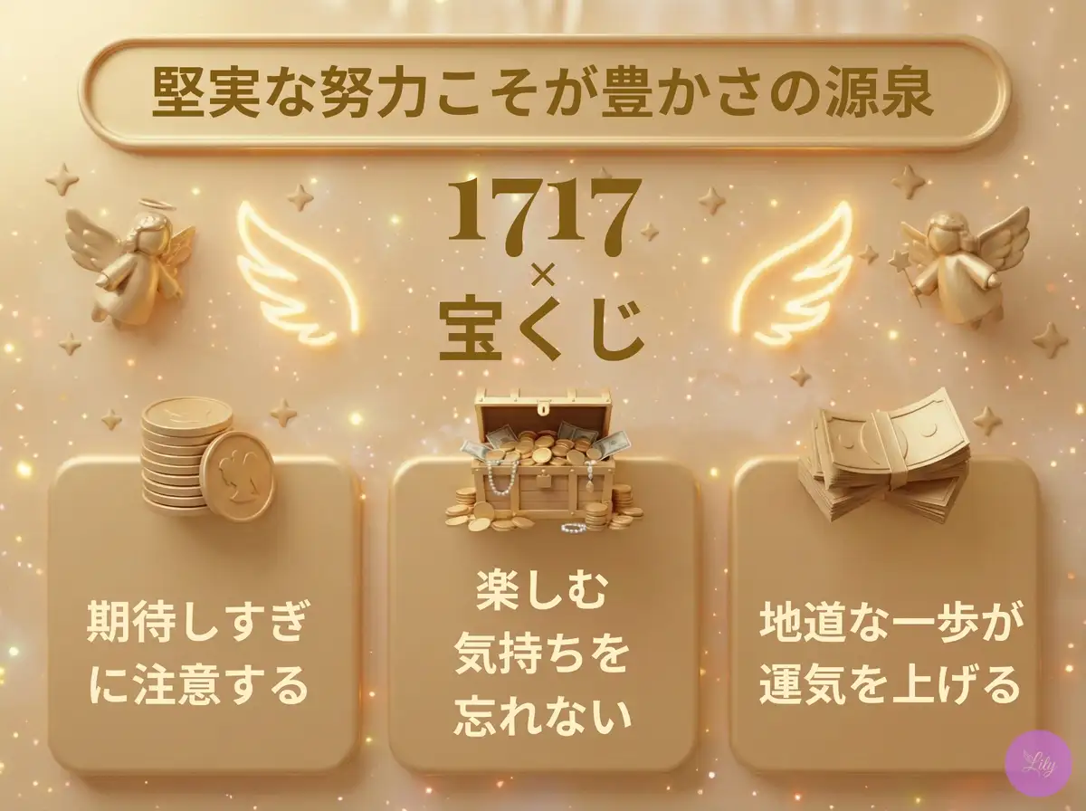 リリーのエンジェルナンバー 1717 x 宝くじ
