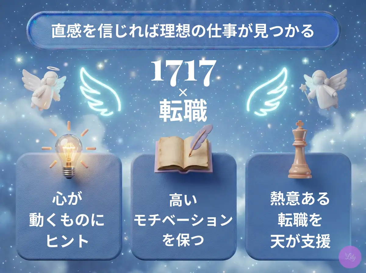 リリーのエンジェルナンバー 1717 x 転職