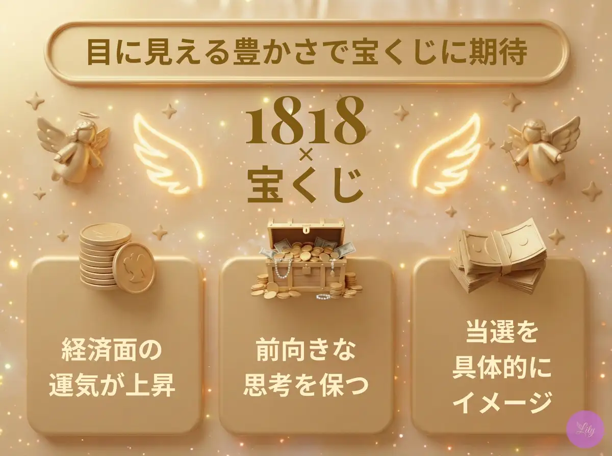 リリーのエンジェルナンバー 1818 x 宝くじ