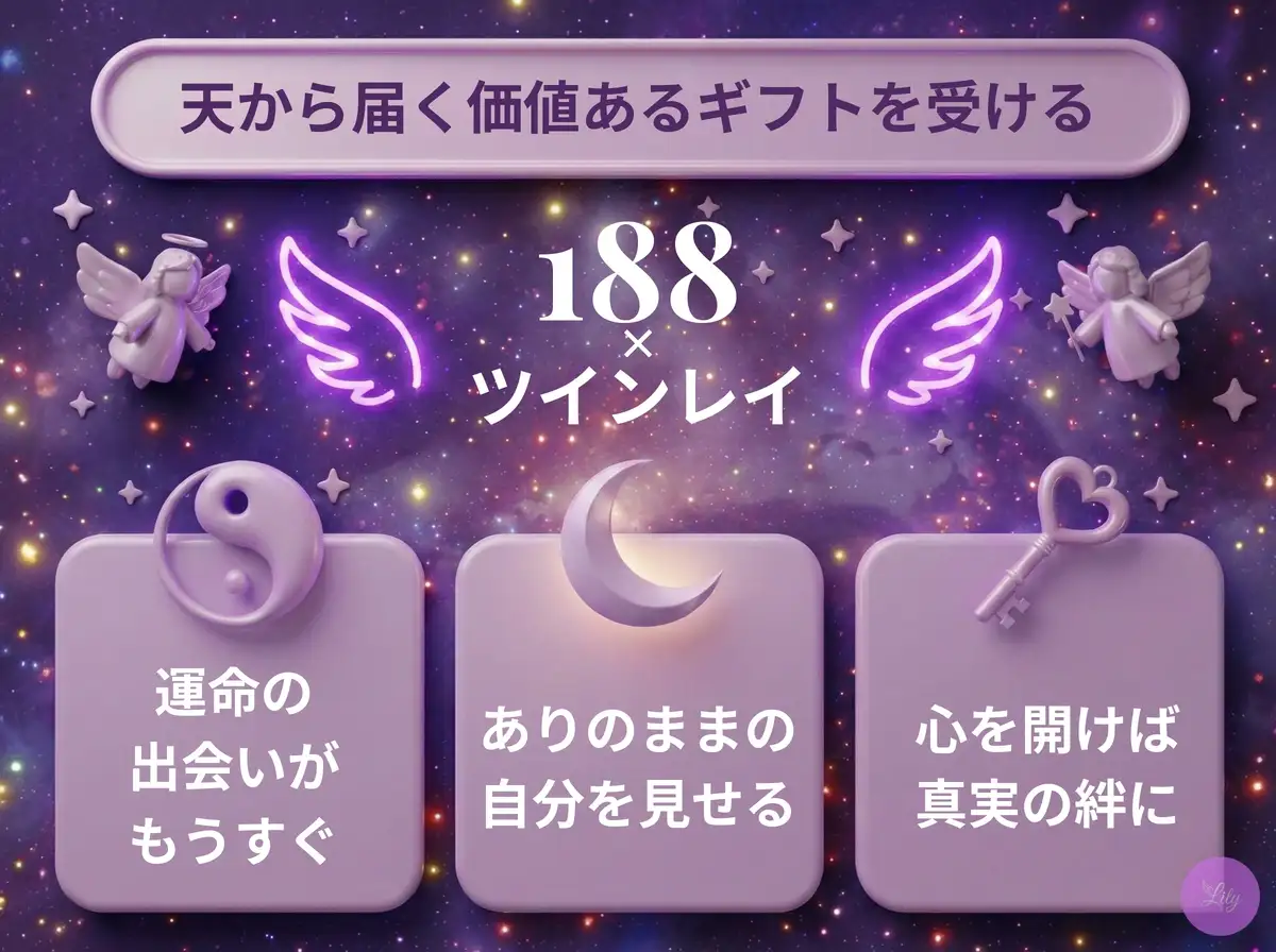 リリーのエンジェルナンバー 188 x ツインレイ