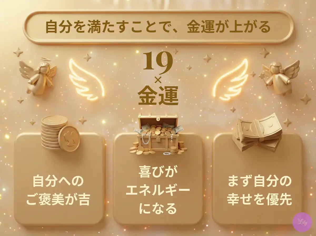 リリーのエンジェルナンバー 19 x 金運