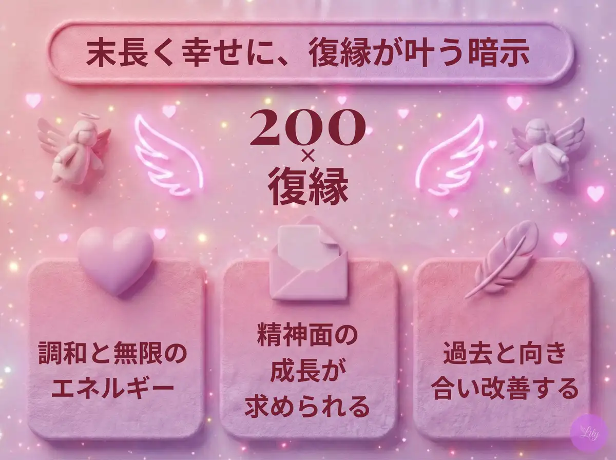 リリーのエンジェルナンバー 200 x 復縁