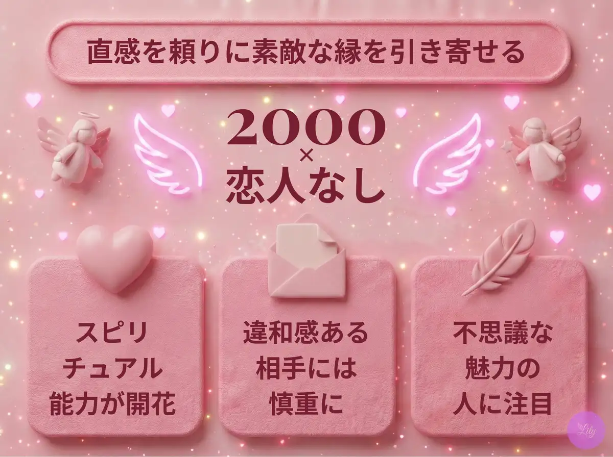 リリーのエンジェルナンバー 2000 x 恋人なし