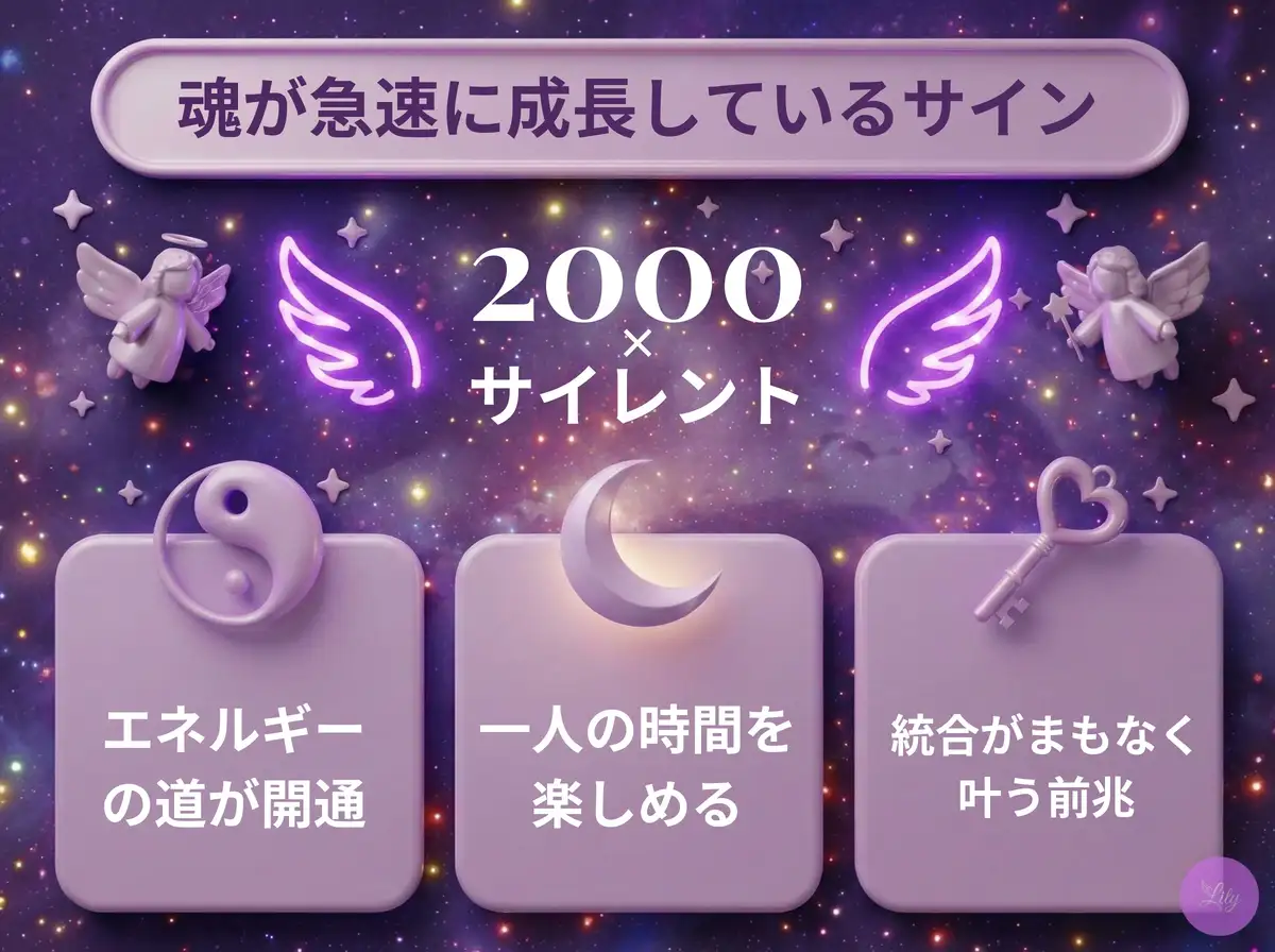 リリーのエンジェルナンバー 2000 x サイレント