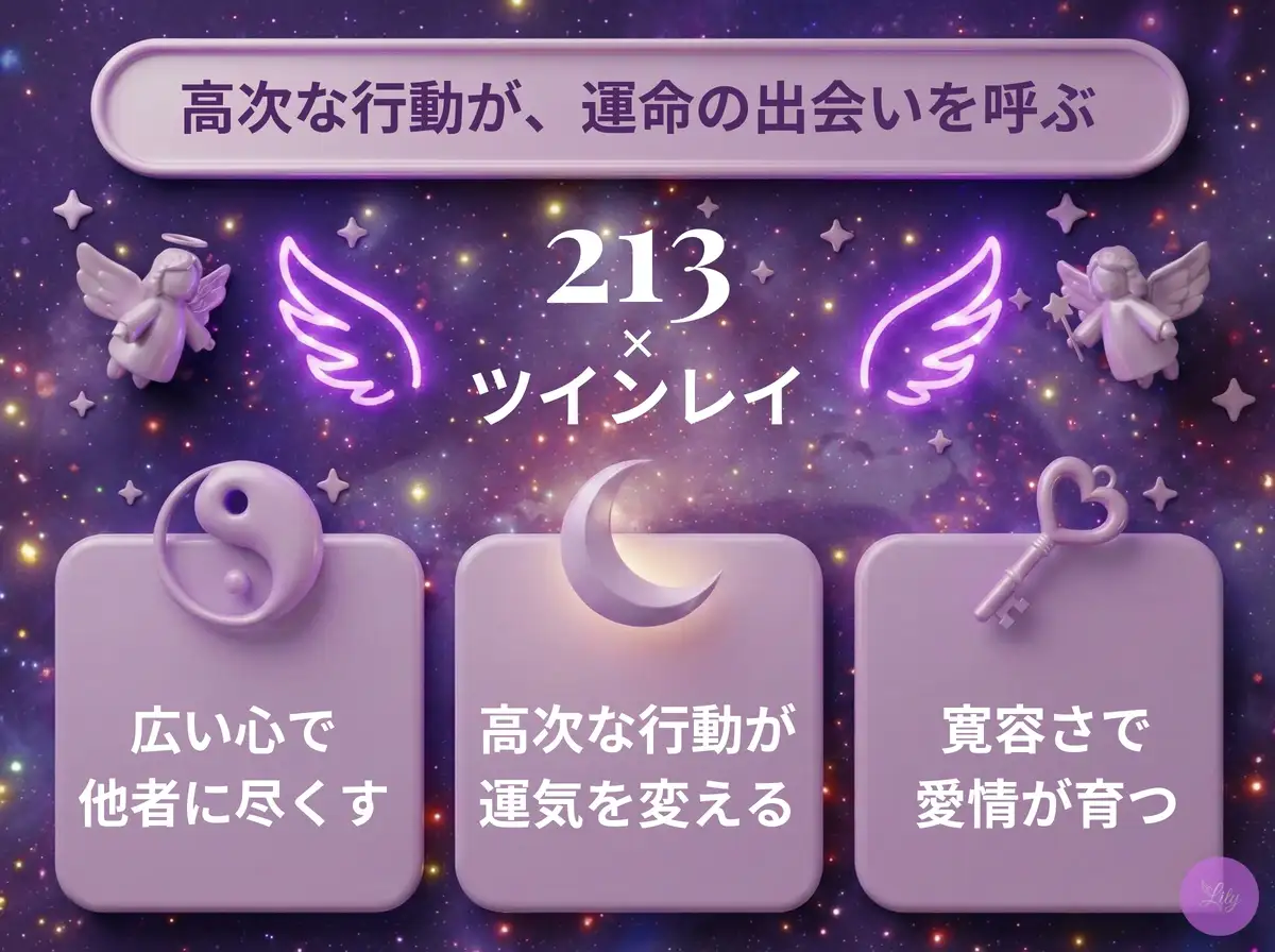 リリーのエンジェルナンバー 213 x ツインレイ