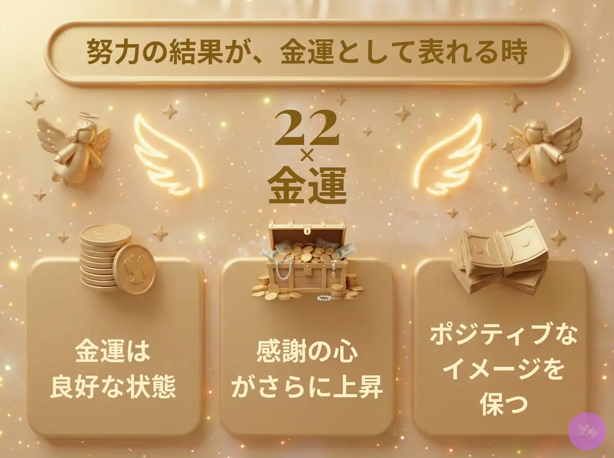 リリーのエンジェルナンバー 22 x 金運