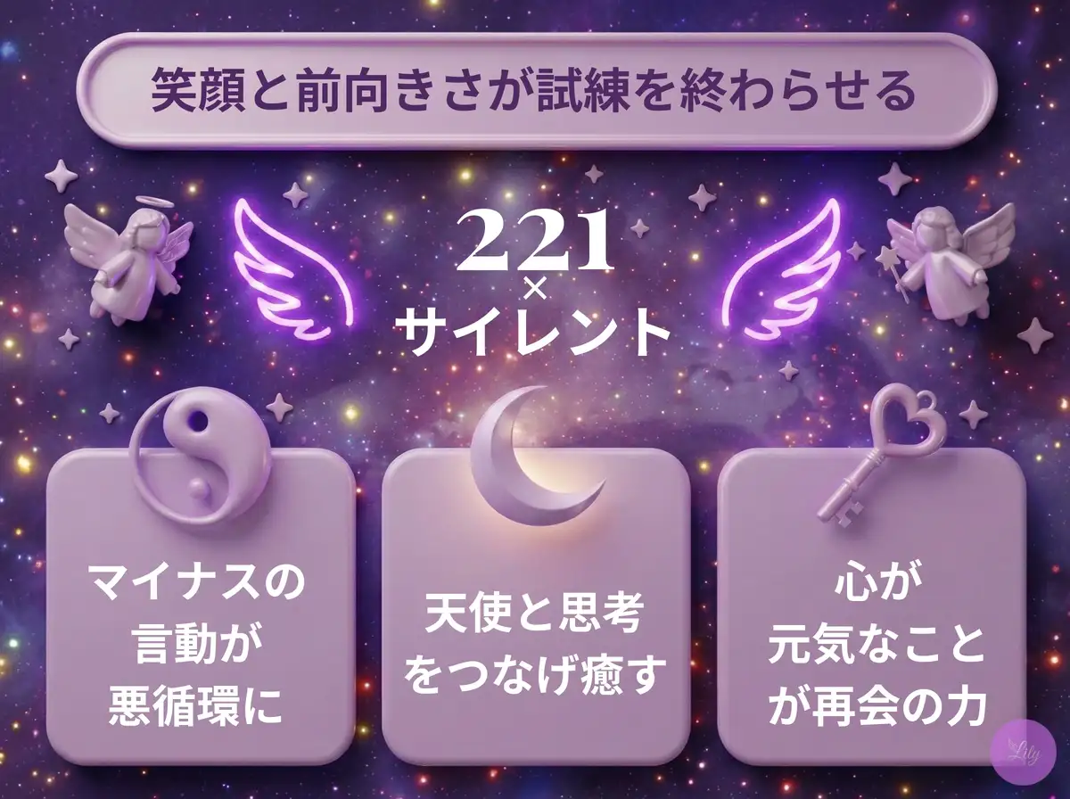 リリーのエンジェルナンバー 221 x サイレント