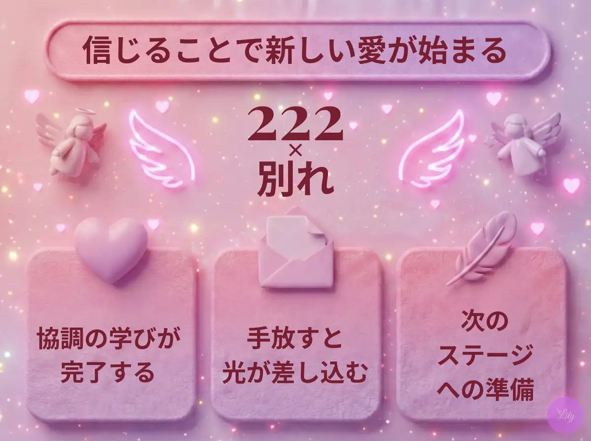 リリーのエンジェルナンバー 222 x 別れ