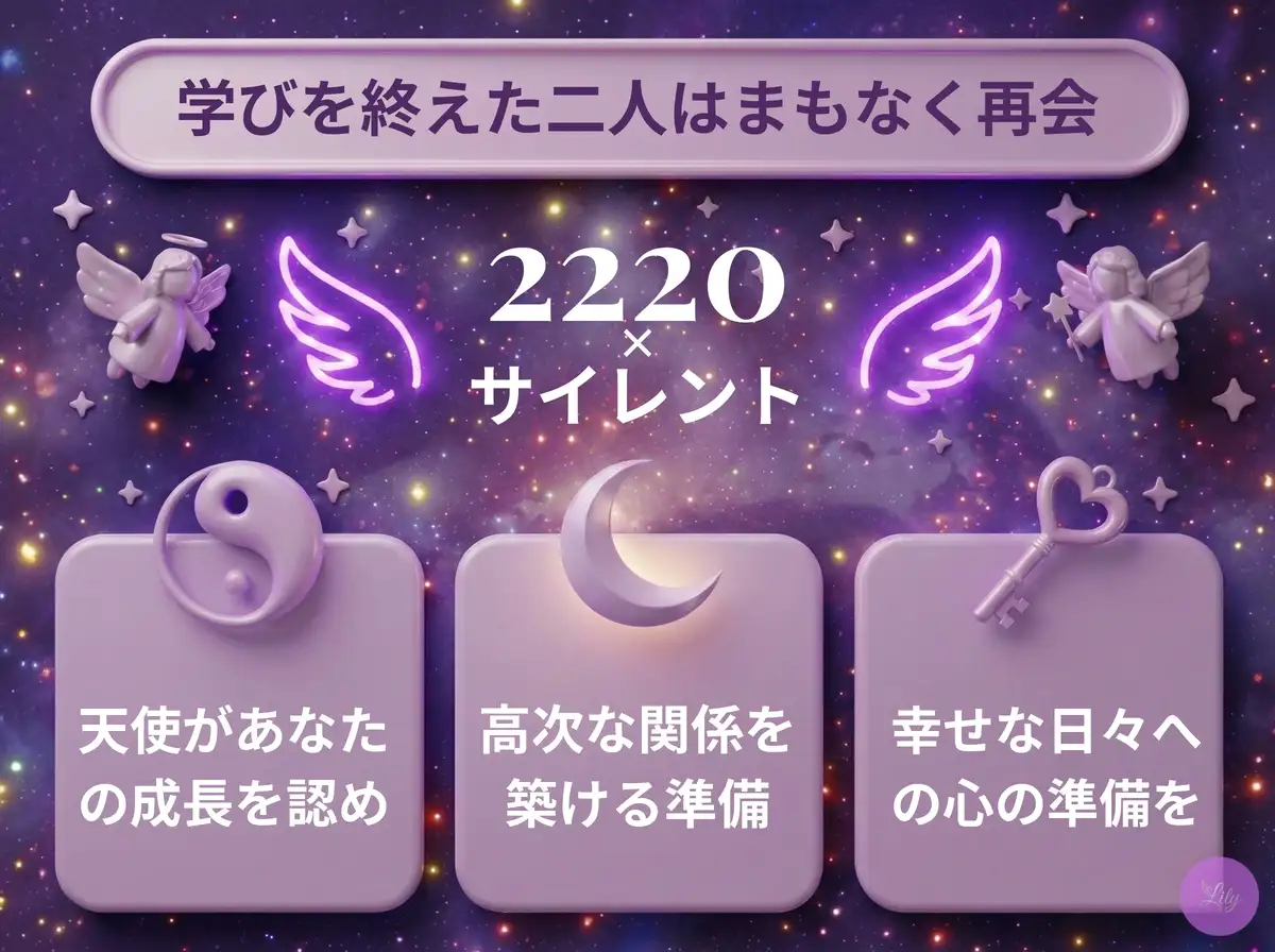 リリーのエンジェルナンバー 2220 x サイレント