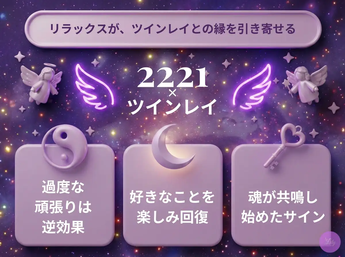 リリーのエンジェルナンバー 2221 x ツインレイ